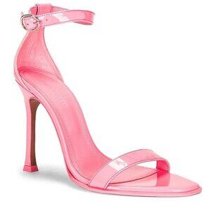 AMINA MUADDI Kim Patent Sandal in Bubble 37.5 New with Box Womens High Heels